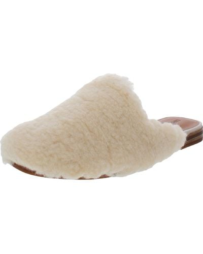 Lucky Brand Colliey Block Heel Casual Slide Slippers - Natural