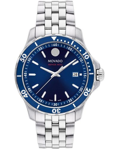 Movado Series 800 Dial Watch - Blue