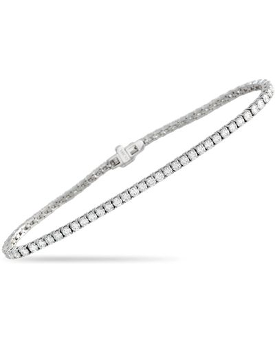 Non-Branded Lb Exclusive 18k Gold 3.90 Ct Diamond Tennis Bracelet - White