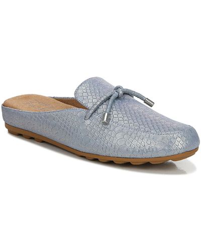 Naturalizer Demur-knot Leather Mules - Gray