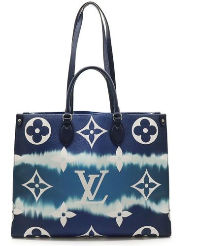 Louis Vuitton Onthego Canvas Shoulder Bag (pre-owned) - Blue