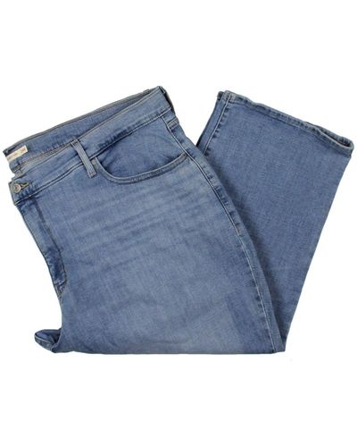 Levi's Plus 311 Shaping Skinny Tummy Slimming Capri Jeans - Blue