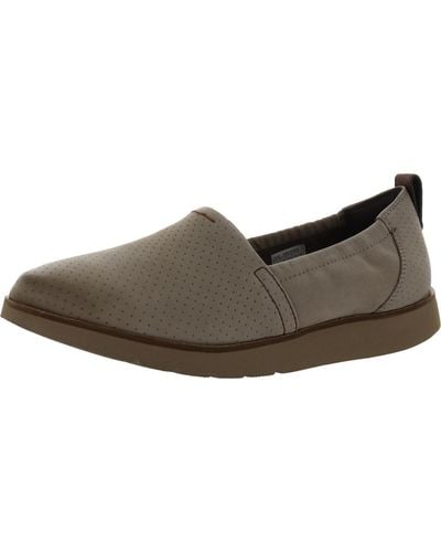 Cobb Hill Laci Leather Perforated Casual Shoes - Brown