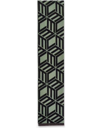 MCM Cubic Monogram Stole In Resilk® - Green