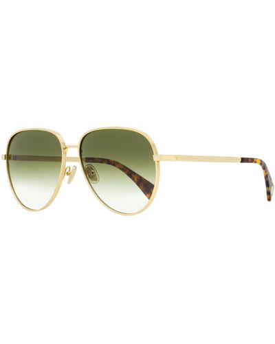 Lanvin Aviator Sunglasses Lnv107s Gold/tortoise 61mm - Black