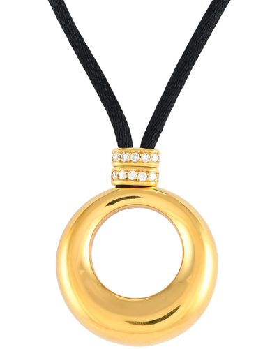 Chaumet 18k Yellow Diamond Cord Necklace Ch02-012524 - Metallic