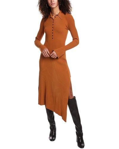 A.L.C. Lance Polo-collar Dress - Brown