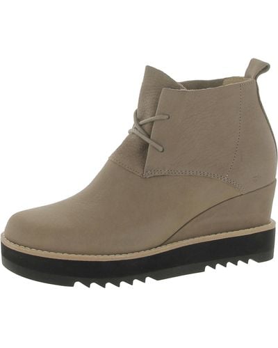 Eileen Fisher Falcon Nubuck Ankle Chukka Boots - Brown