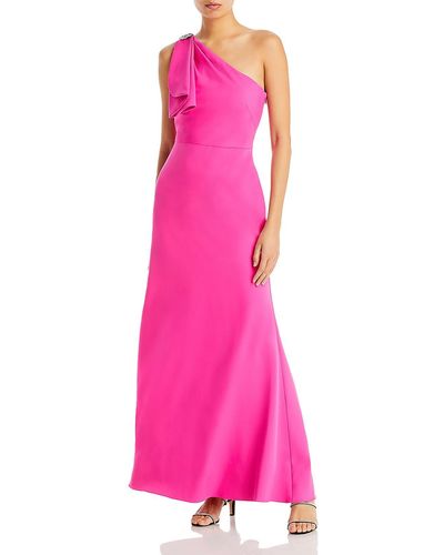 Eliza J Drapey Long Evening Dress - Pink