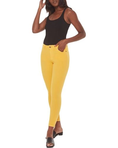 Lola Jeans Alexa High Rise Stretch Skinny Jeans - Yellow