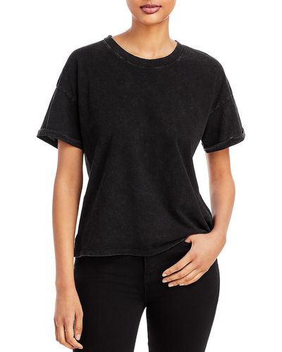 Marc New York Side Slit Short Sleeve T-shirt - Black
