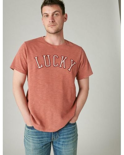 Lucky Brand Grow Local Tee in Gray for Men