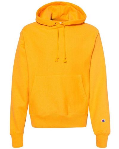 Champion Reverse Weave Hooded Sweatshirt - Yellow