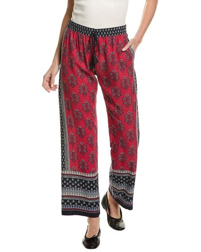 Go> By Go Silk Go> By Gosilk Wide Angle Silk Pant - Red