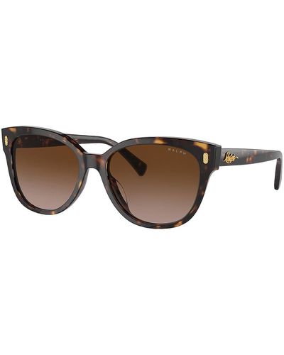 Ralph By Ralph Lauren Ra 5305u 500313 56mm Cat-eye Sunglasses - Brown