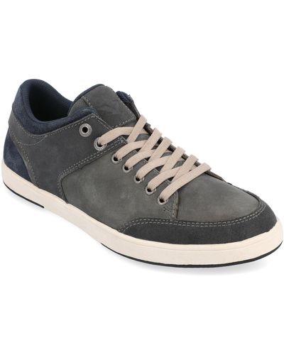 Territory Pacer Casual Leather Sneaker - Black
