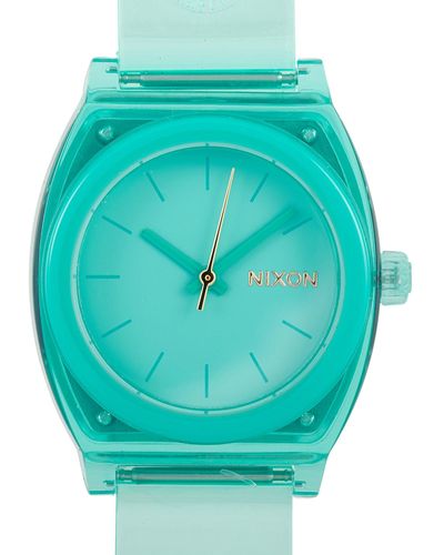 Nixon Medium Time Teller P Turquoise 31mm Watch A1215 309 - Green