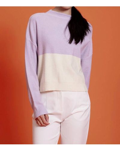 Lucy Paris Frances Color-block Sweater - Multicolor