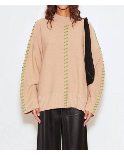 Simon Miller Leith Sweater In Milkyway Beige - Natural