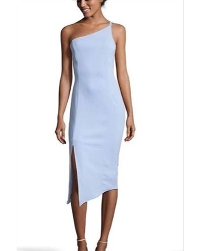 Issue New York One Shoulder Asymmetrical Dress - Blue
