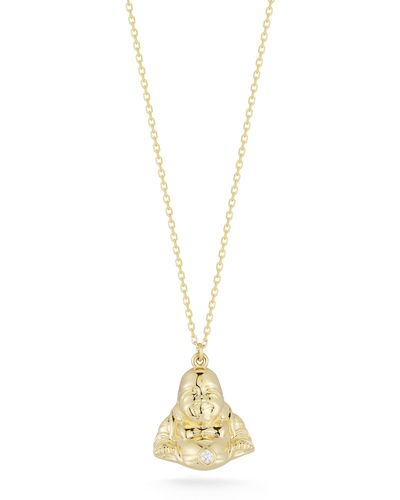 Ember Fine Jewelry & Diamond Buddha Necklace - Metallic