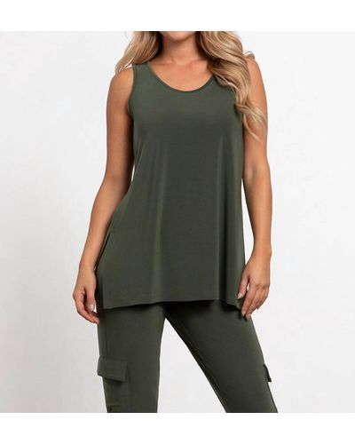 Sympli Reversible Go To Tank Relax Top - Green