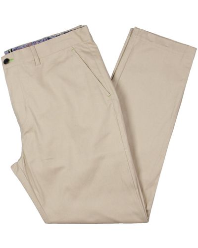 Society of Threads Sim Fit Stretch Chino Pants - White