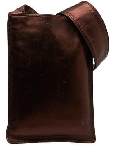 Chanel Leather Shoulder Bag (pre-owned) - Brown
