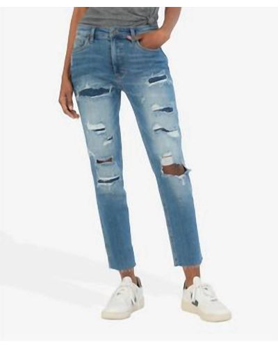 Kut From The Kloth Rachael High Rise Fab Ab Mom Jean - Blue