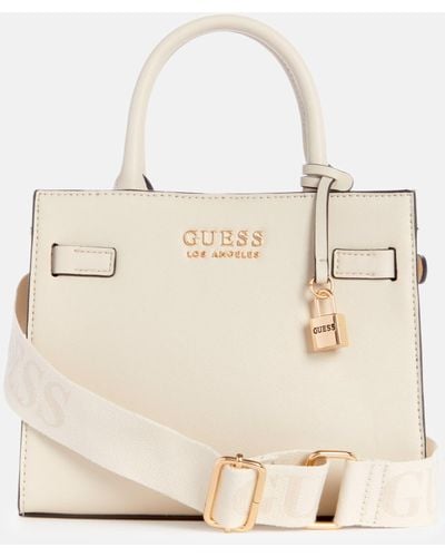 Guess Factory Lindfield Small Satchel - Natural