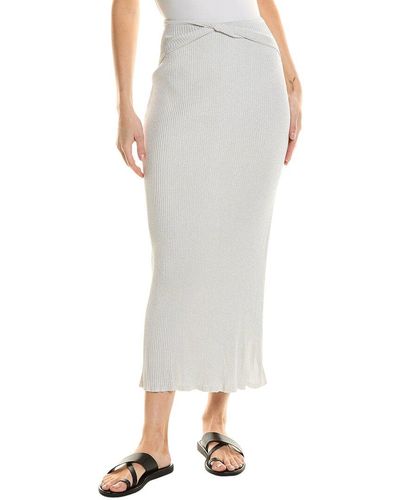 Devon Windsor Kade Midi Skirt - White