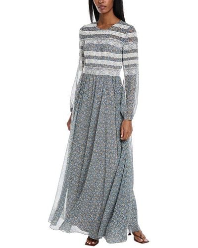 Mikael Aghal Lace Gown - Gray