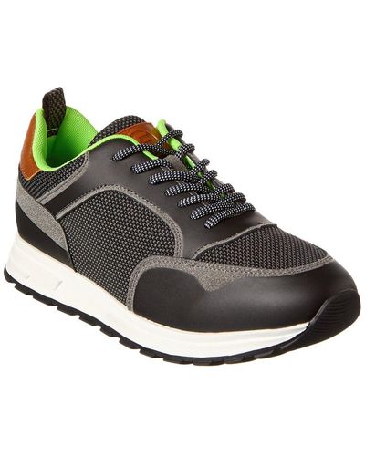French Connection Reed Leather Sneaker - Black