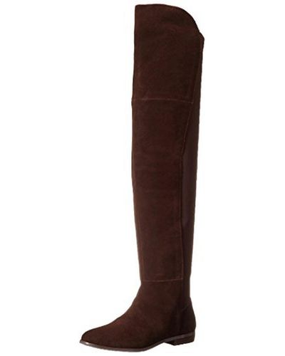 Chinese Laundry Radiance Suede Split Over-the-knee Boots - Brown