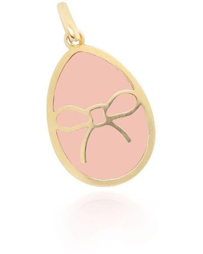 The Lovery Pearl Bow egg Charm - Pink