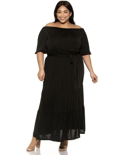 Alexia Admor Harlow Maxi Dress - Plus Size - Black