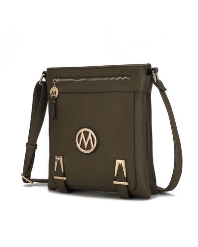 MKF Collection by Mia K Greta Vegan Leather Crossbody Handbag For - Green