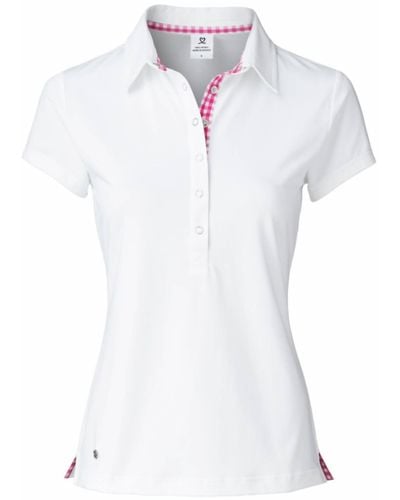 Daily Sports Dina Cap Sleeve Polo Shirt - White