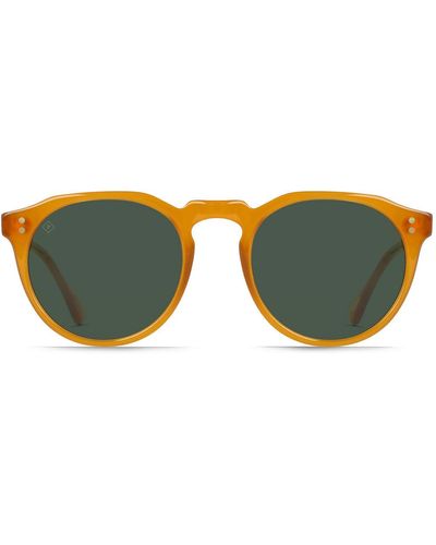 Raen Remmy 49 Pol S399 Round Polarized Sunglasses - Green