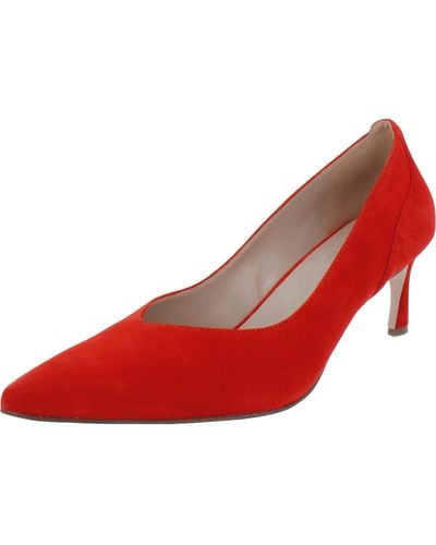 Naturalizer Faelyn Cushioned Footbed Pointed Toe Pumps - Red