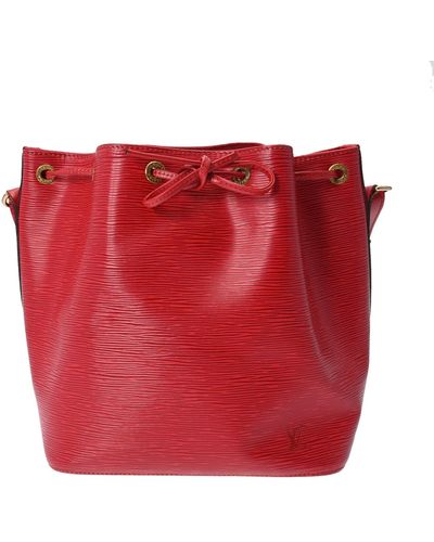 Louis Vuitton Petit Noé Leather Shoulder Bag (pre-owned) - Red