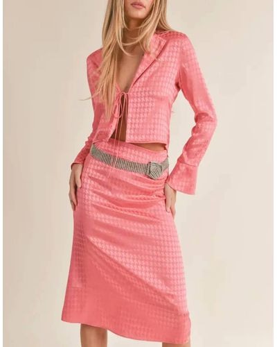 Sage the Label Birthday Queen Midi Skirt - Pink