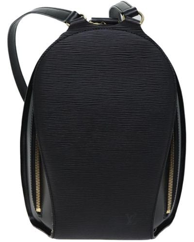 Louis Vuitton Mabillon Leather Backpack Bag (pre-owned) - Black
