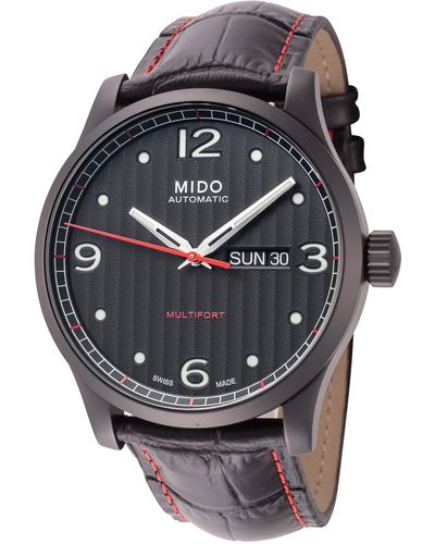 MIDO M0054303705000 Multifort 42mm Automatic Watch - Black