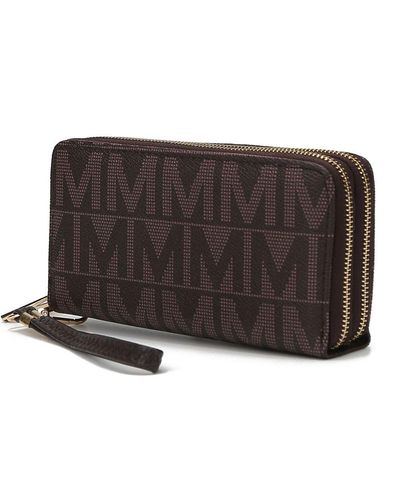 MKF Collection by Mia K Danielle Milan M Signature Wallet Wristlet - Natural