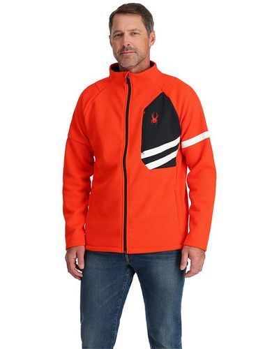 Spyder Wengen Bandit Full Zip - Twisted Orange - Red