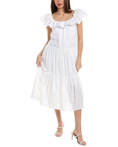 Trina Turk Palm Canyon Midi Dress - White