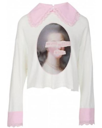 Selkie God Save The Queen Romantics Sweater - White