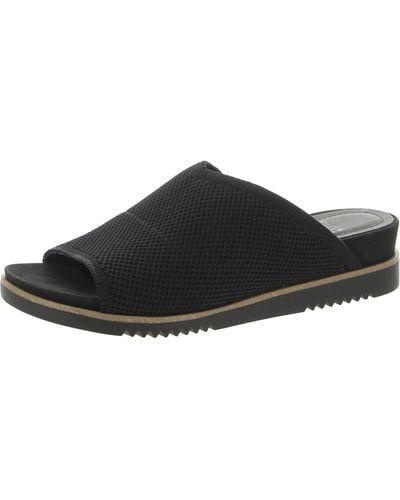 Eileen Fisher Knit Slip-on Slide Sandals - Black