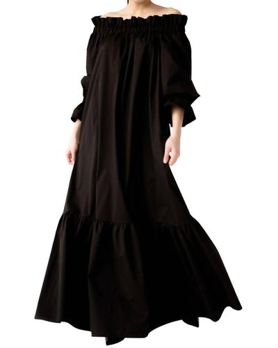 Monica Nera Esmeralda Maxi Dress - Black